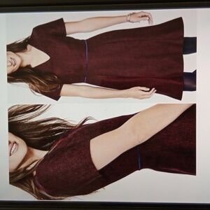 Boden British Tweed Albany Herringbone Wool A Line 50s Inspired Dress 4